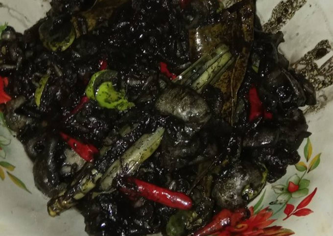 Petai cumi hitam goreng...