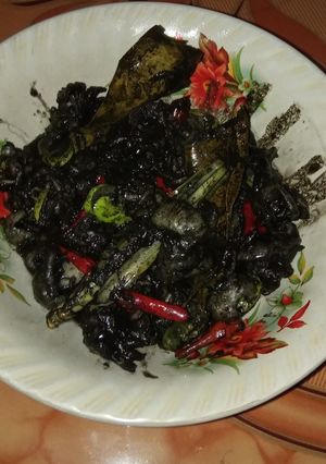 Foto resep Tumis cumi hitam pete...😆😆