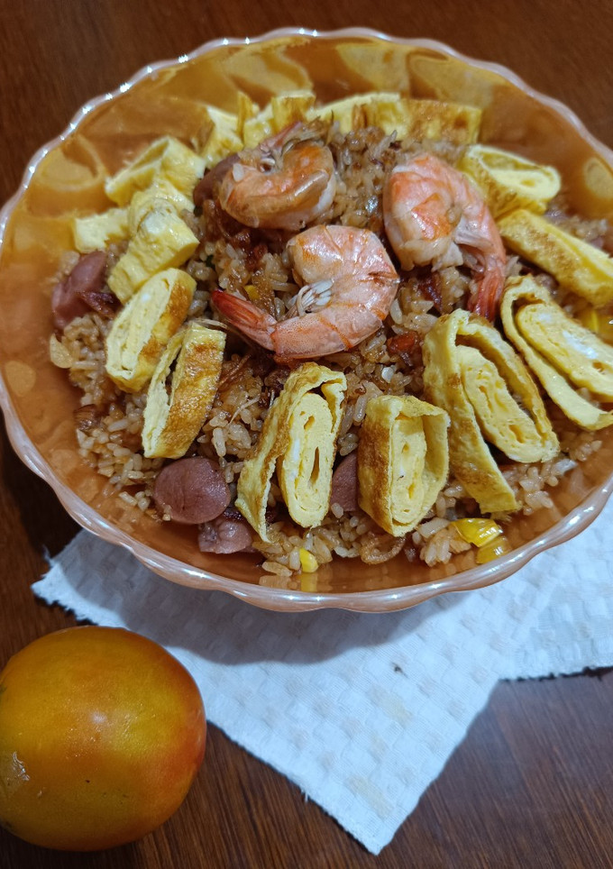 Foto resep Nasi Goreng Udang Saus Tomat