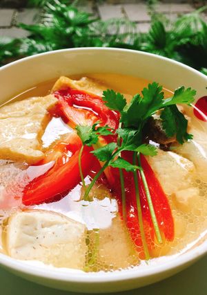 Hình của món Canh Đậu Hủ Thịt Heo.