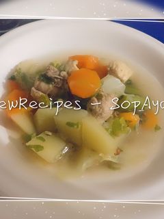 Foto resep Sop ayam bumbu racik sambal kecap