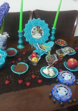 عکسی از دستور اینم سفره هفت سین ما