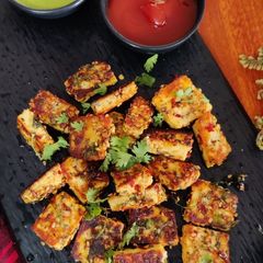 Spicy Sesame Grilled Paneer A picture of Spicy Sesame Grilled Paneer.