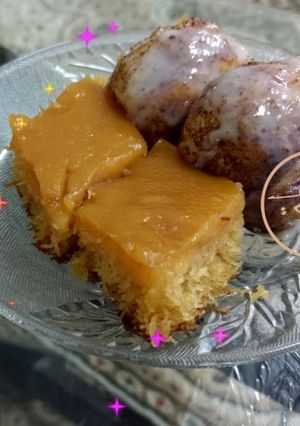 صورة لوصفة خلية النحل بالقرفه & كيكة الشعيريه بالتوفي