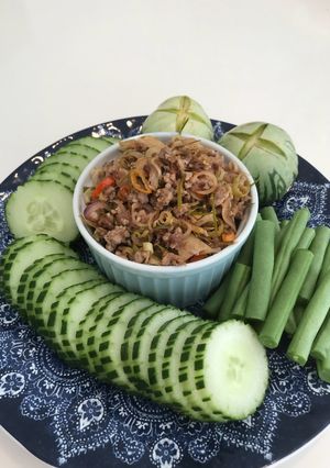 รูปของ ผัดกุ้งจ่อมทรงเครื่อง #รักบ้านเกิด