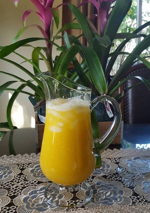 Una foto de Agua fresca de mango