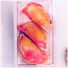 A picture of Colourful Gujias.