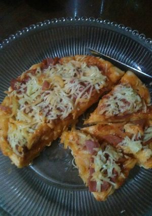Foto resep Pizza teflon simple..empuk+ kriuk