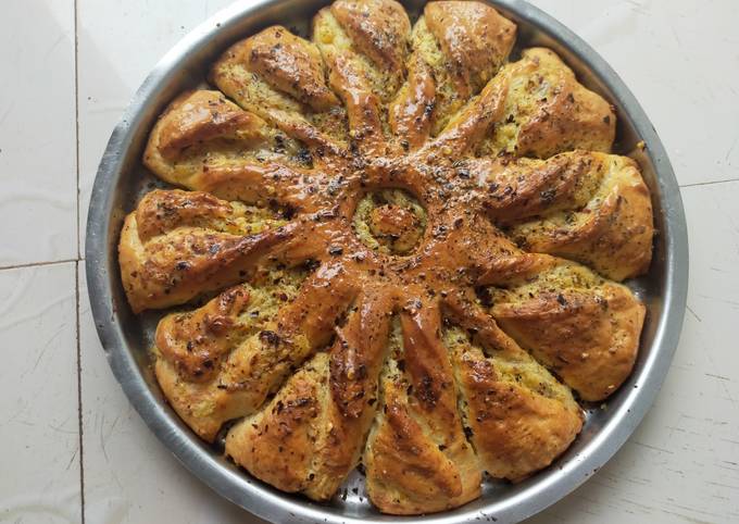 Sunflower bread with Cream cheese and Potato stuffing