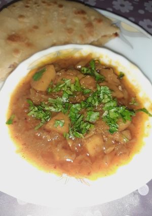 A picture of Aloo ki bhujia.