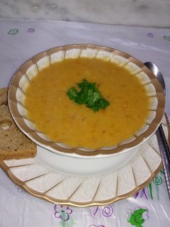 صورة لوصفة شوربة عدس بالخضار
