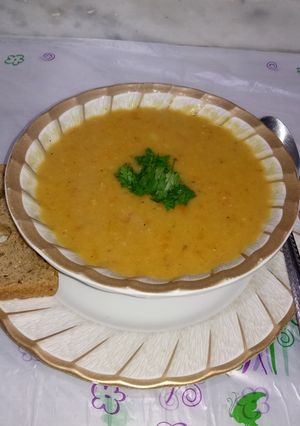 صورة لوصفة شوربة عدس بالخضار