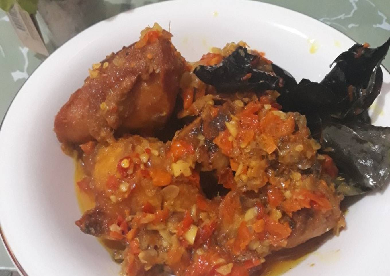 Ayam goreng balado simpel