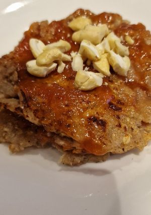 Foto principal de Tortitas de compota de manzana y avena con carne de membrillo
