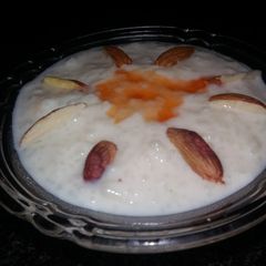 Semolina rice kheer A picture of Semolina rice kheer.