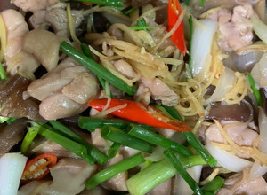 รูปของ ไก่ผัดขิง