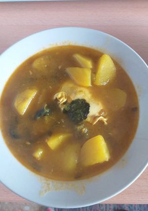 Una foto de Caldo de papas