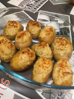 Una foto de Patatas rellenas de queso