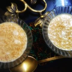 A picture of Rice kheer with Date palm jaggery               .