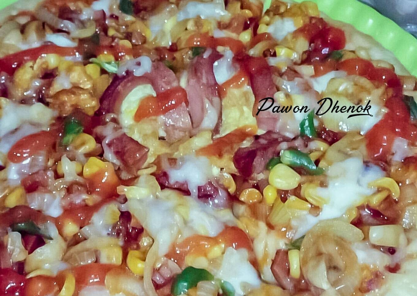 Pizza teflon topping sayuran