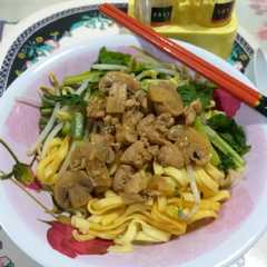 Bakmie ayam jamur-レシピのメイン写真