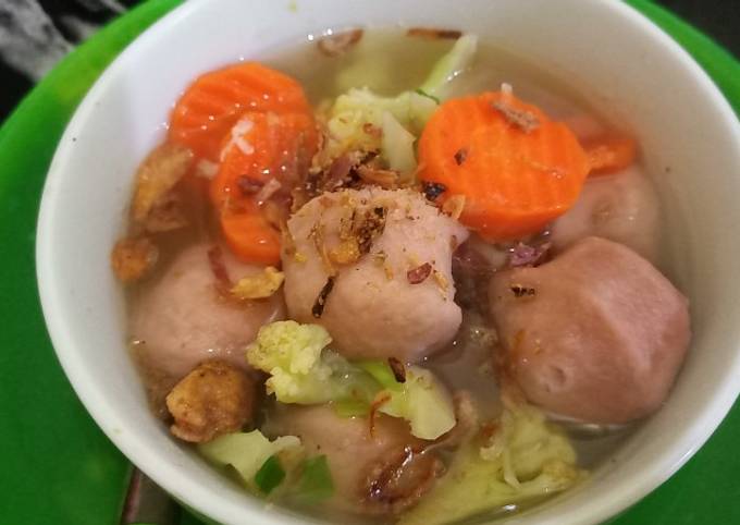 Resep Sup Bakso Udang Oleh Qoty Jaya Cookpad