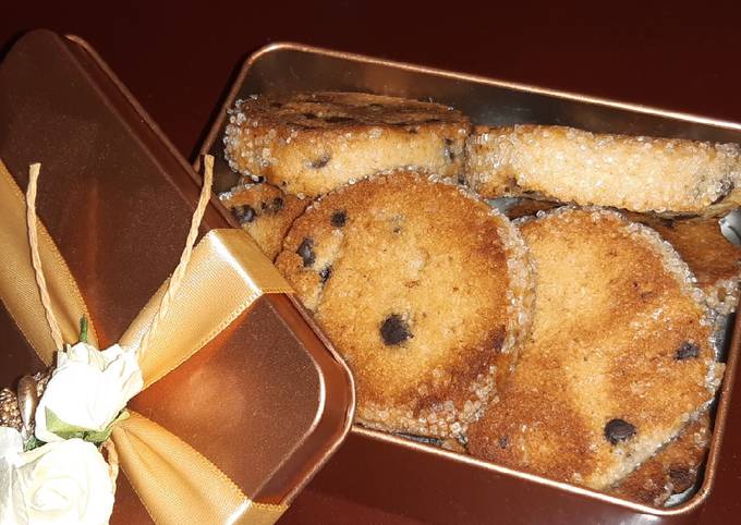 Recipe of Super Quick Homemade Almond wheat flour choco cookie
