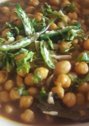 A picture of Masala chole.