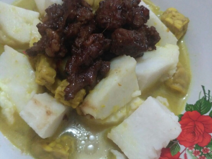 Standar Resep membuat Sate daging sapi dan lontong sayur untuk Hari Raya  enak