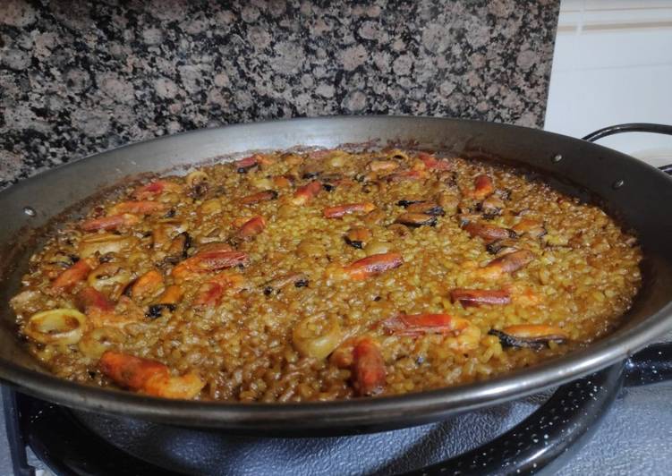 Paella de marisco