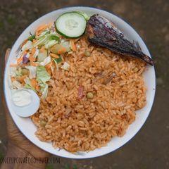 A picture of Nigerian Jollof Rice.