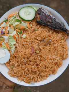 A picture of Nigerian Jollof Rice.