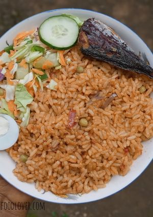 A picture of Nigerian Jollof Rice.