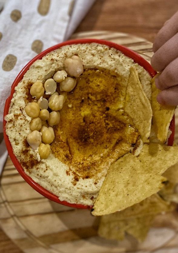 Una foto de Hummus de garbanzos