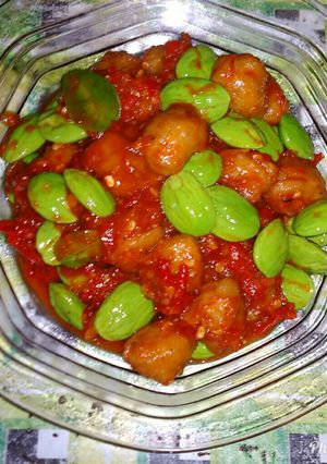Foto resep Balado bakso petai