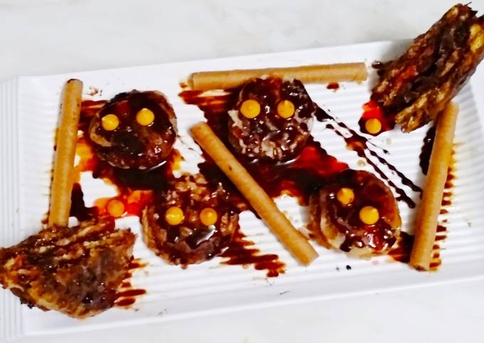 Recipe of Super Quick Chocolate cookies with chocolate sauce