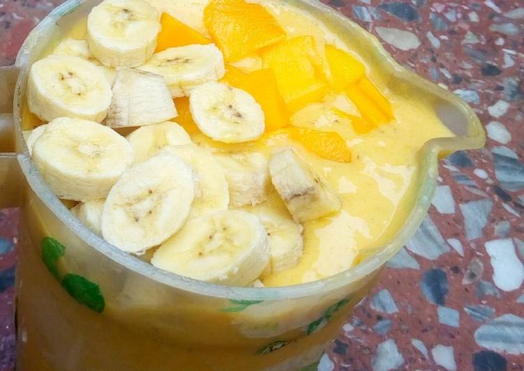 Recipe of Appetizing Mango smoothie | So Delicious Food Recipe From My Kitchen