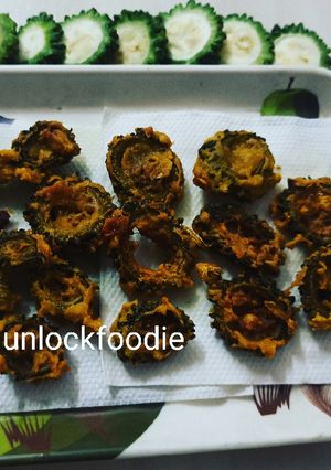 A picture of Karela fry.