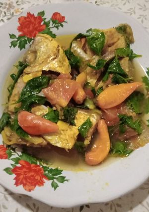 Foto resep Ikan kakap putih sayur kuning