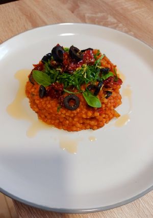 Tarhonya olaszosan recept fotója