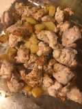 Pollo e patate sabbioso