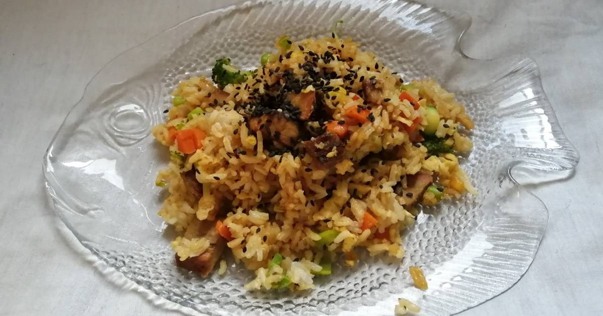 Yakimeshi de res Receta de Jacky - Cookpad