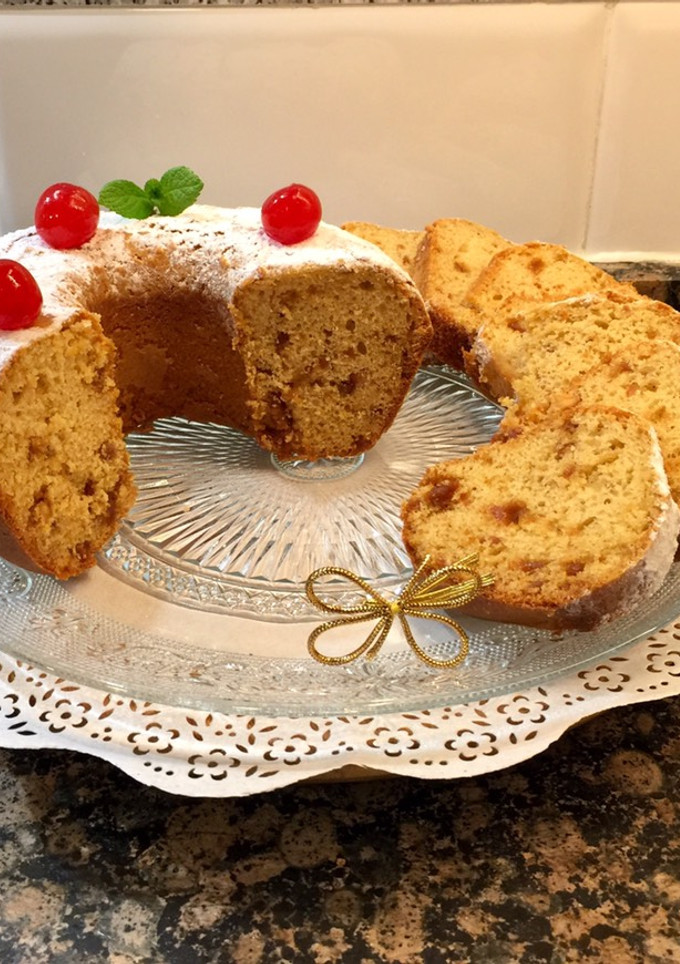 Una foto de Bizcocho de turrón sin gluten