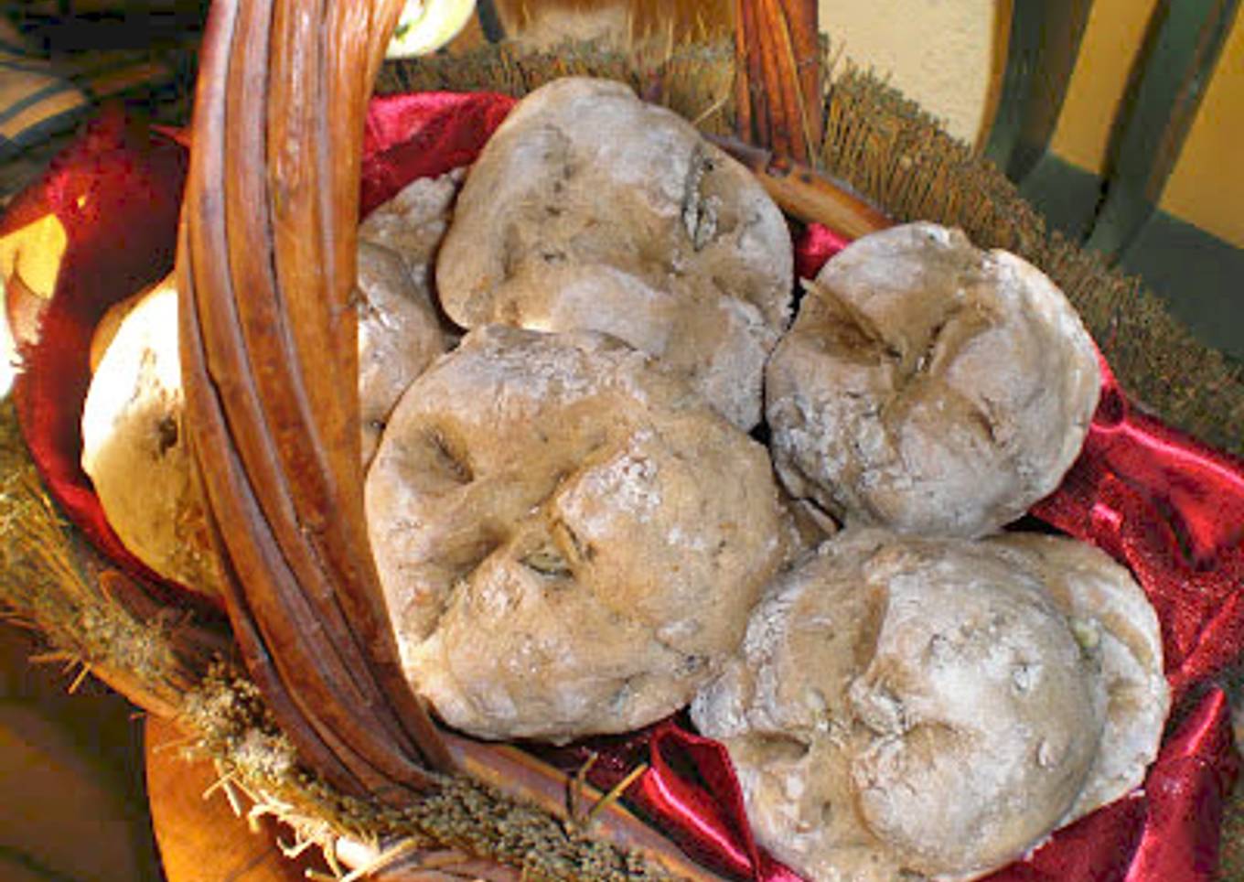 Panecillos de centeno con pipas de calabaza y limón, en panificadora