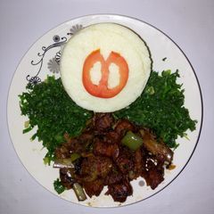 A picture of Fried pork.