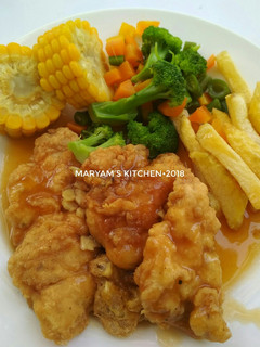 Foto resep Crispy Chicken Steak with Brown Sauce (Steak Ayam Krispi)