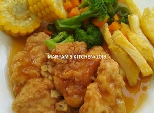 Foto resep Crispy Chicken Steak with Brown Sauce (Steak Ayam Krispi)
