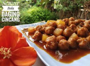Foto resep Semur Bola Daging Cincang