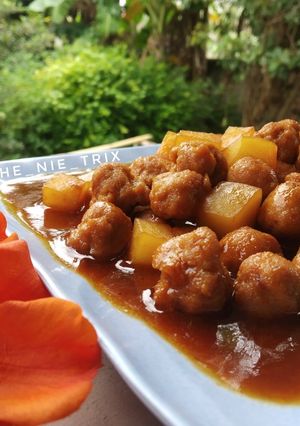 Foto resep Semur Bola Daging Cincang