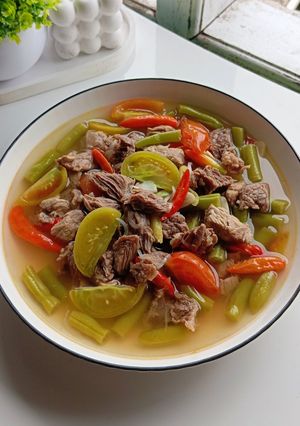 Foto resep Asem-Asem Daging (Cuma Pakai Bumbu Iris)